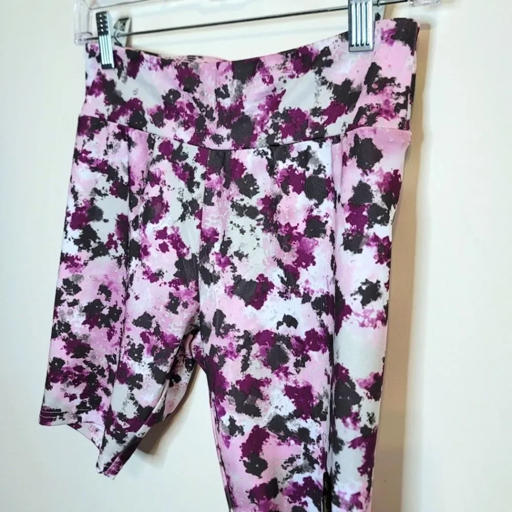 Converse Pink Foam High Waist Spandex Athletic Spandex Shorts Size Girls Large